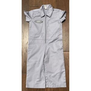 Knuckleheads Toddler Mechanic Coveralls 18-24M Gray Romper 1-piece